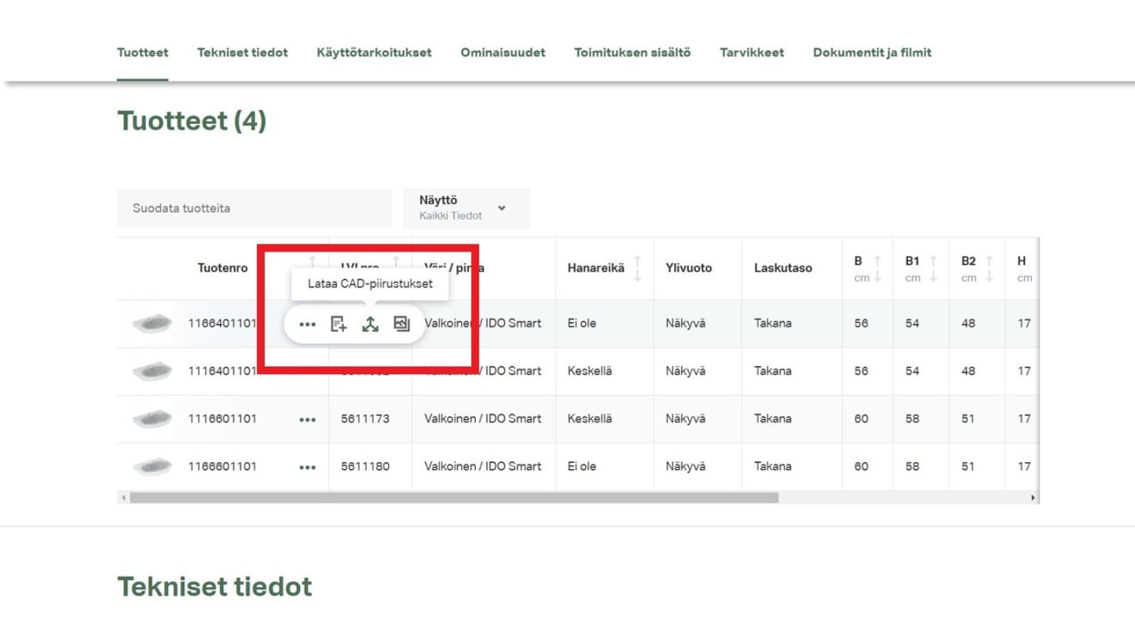 CAD ja 3D -tiedostot löytyvät Online-tuotekatalogistamme CAD ja 3D -tiedostot löytyvät Online-tuotekatalogistamme