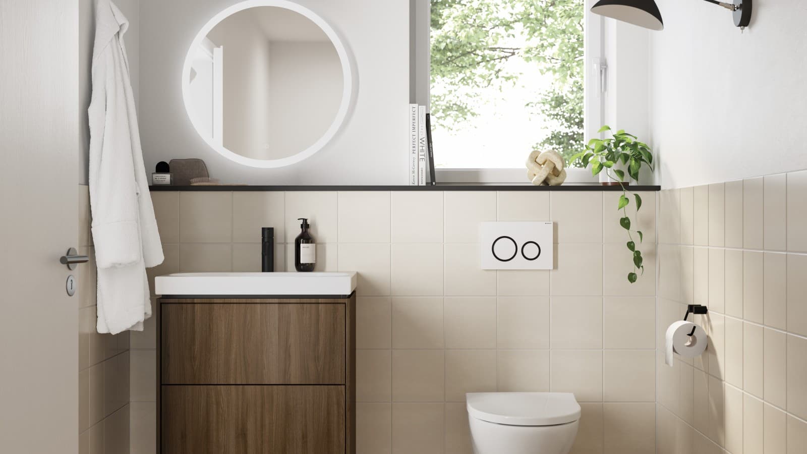 Pieni kylpyhuone IDOn tuotteilla Pieni kylpyhuone IDOn tuotteilla