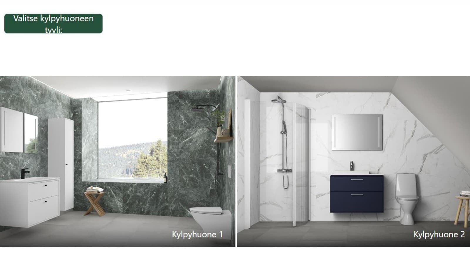 Kylpyhuoneen suunnittelutyökalu Kylpyhuoneen suunnittelutyökalu