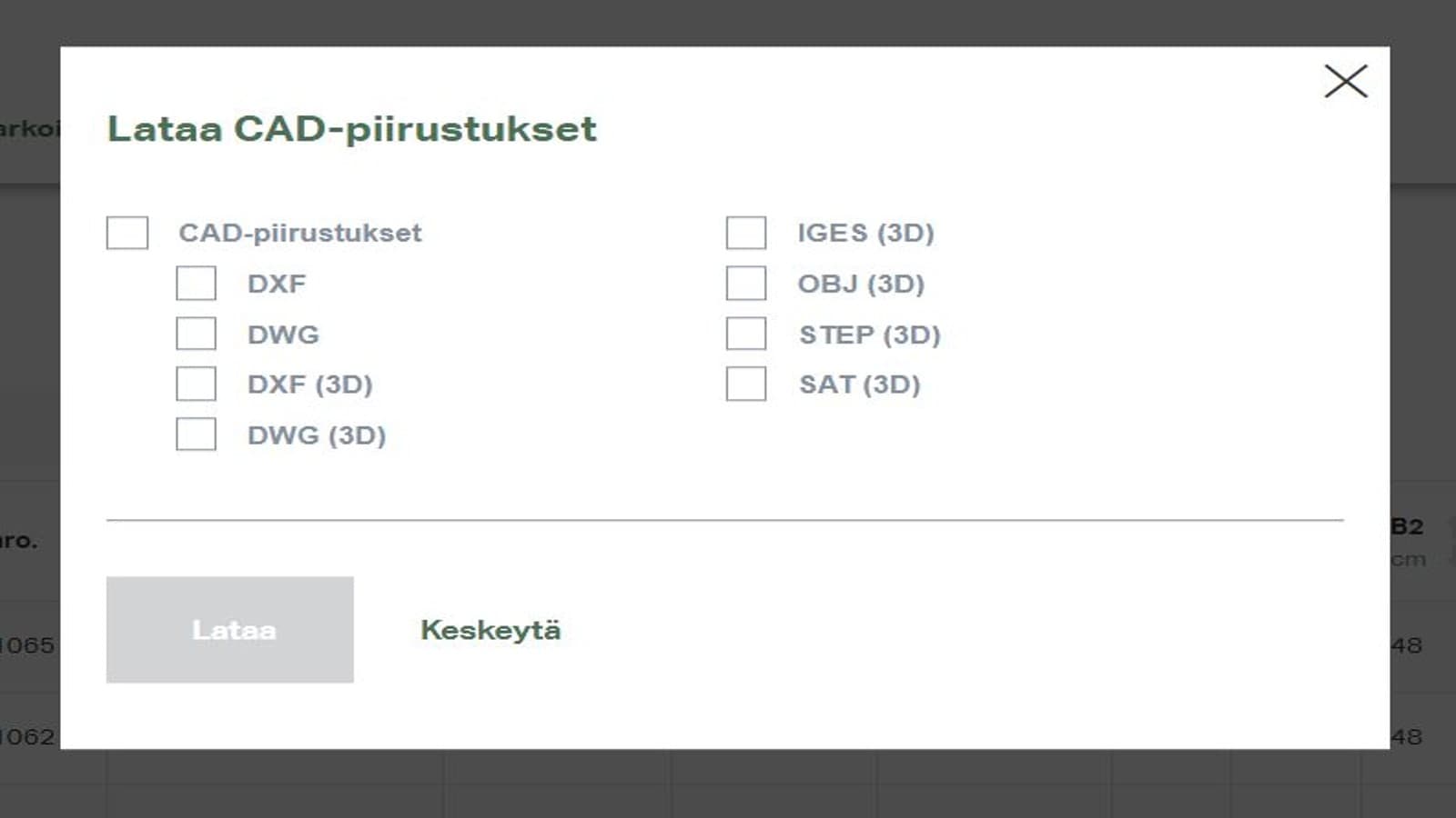 Valitse haluamasi tiedosto Valitse haluamasi tiedosto