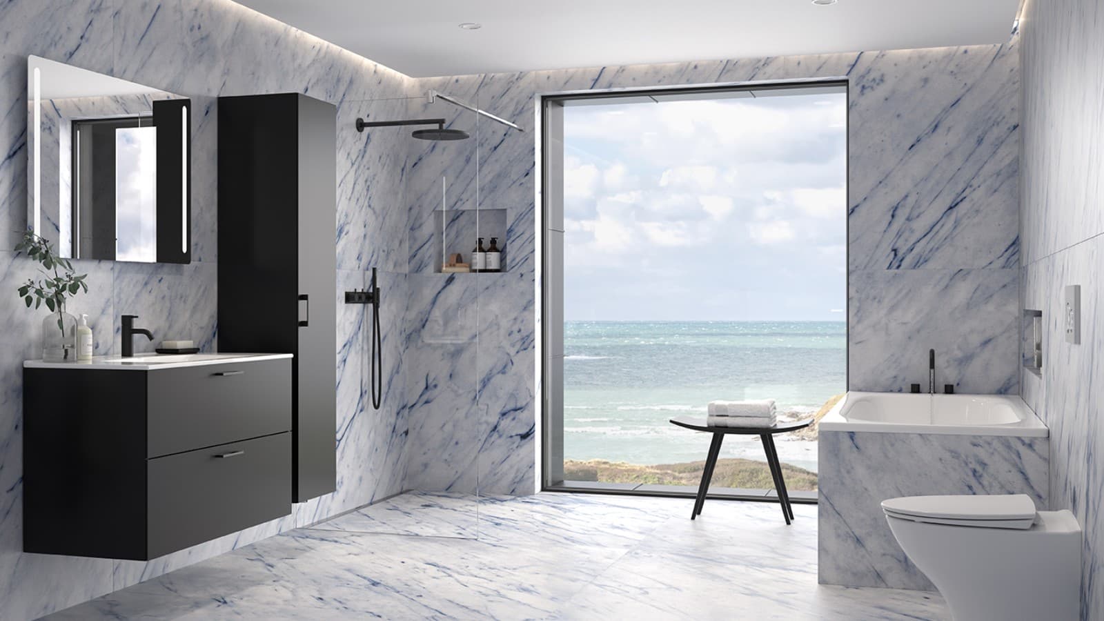 IDO Kylpyhuone ylellisellä ilmeellä IDO Kylpyhuone ylellisellä ilmeellä